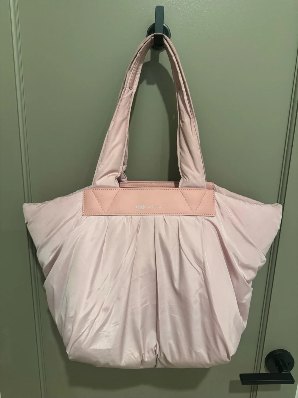 VEE Collective Blush Pink Quilted Tote Bag